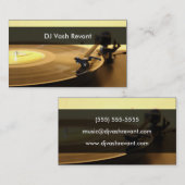 Professional DJ  Platenspeler Visitekaartje (Voorkant / Achterkant)