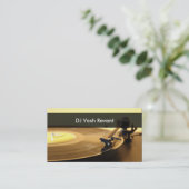 Professional DJ  Platenspeler Visitekaartje (Staand voorkant)