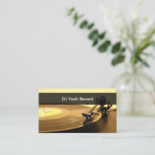 Professional DJ  Platenspeler Visitekaartje (Staand voorkant)