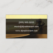 Professional DJ  Platenspeler Visitekaartje (Achterkant)