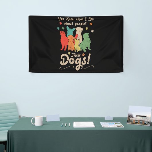 Professional Dog Groomer Dad Grooming Doggie Spandoek (Beurs)