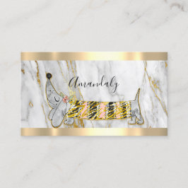 Professional Dog Sitter Pet's Care Basset Marble Visitekaartje