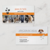 Professional Dog Trainer Business Card Visitekaartje (Voorkant / Achterkant)
