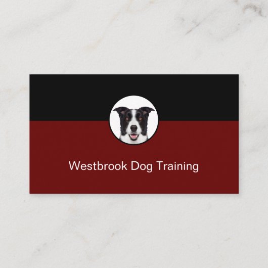 Professional Dog Training Service Modern Visitekaartje (Voorkant)