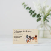 Professional Dog Training Service Visitekaartje (Staand voorkant)