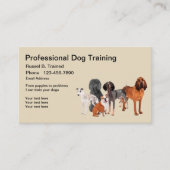 Professional Dog Training Service Visitekaartje (Voorkant)