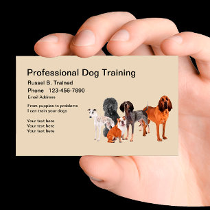 Professional Dog Training Service Visitekaartje