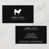 Professional Dog Walker Black Visitekaartje (Voorkant / Achterkant)