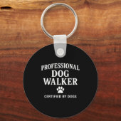 Professional Dog Walker - Certified By Dogs Gift  Sleutelhanger (Voorkant)