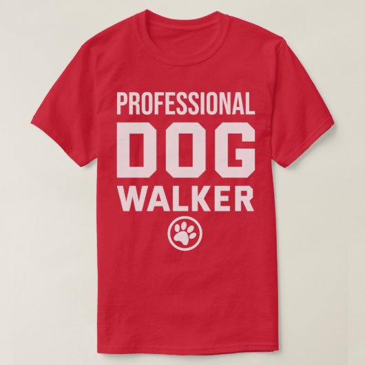 Professional Dog Walker Funny Dogs Walking T-shirt (Design voorkant)