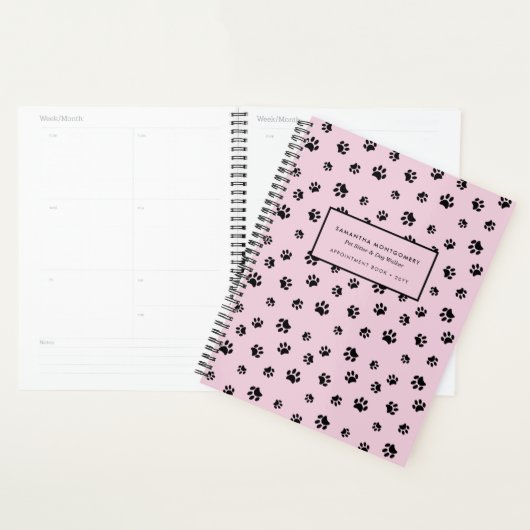 Professional Dog Walker Pet Sitter Appointment Planner (Display)