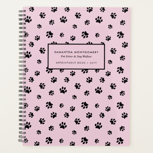 Professional Dog Walker Pet Sitter Appointment Planner (Voorkant)