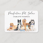 Professional Dog Walker Pet Sitter Dog Groomer Visitekaartje (Voorkant)