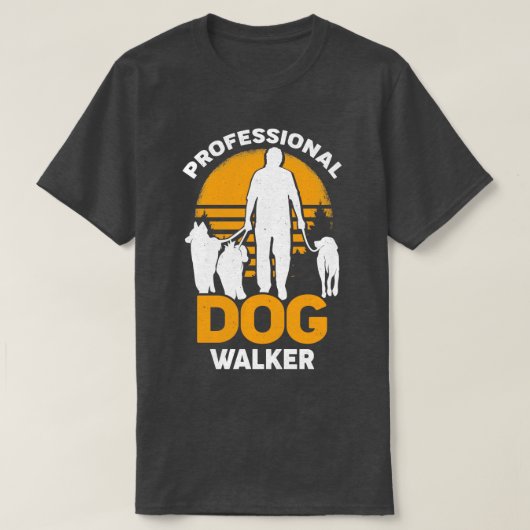 Professional Dog Walker Pet Sitter Gift T-shirt (Design voorkant)