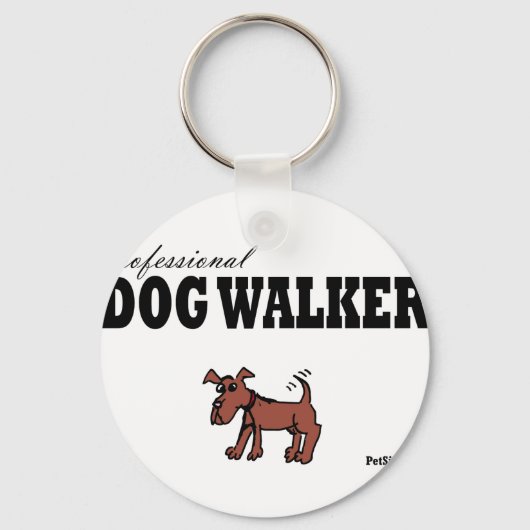 Professional Dog Walker Sleutelhanger (Voorkant)