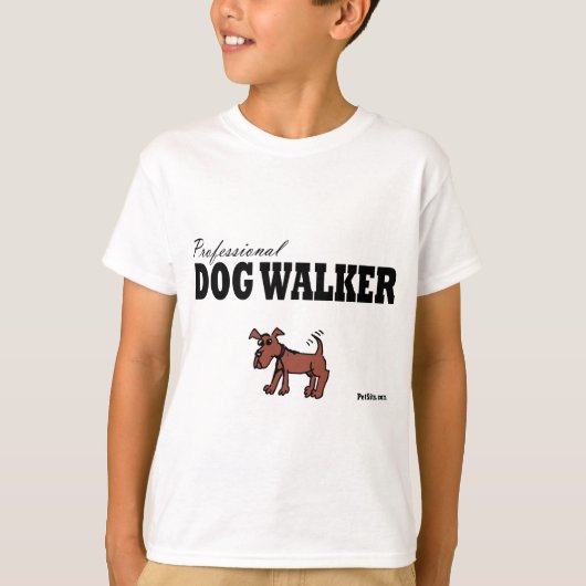 Professional Dog Walker T-shirt (Voorkant)