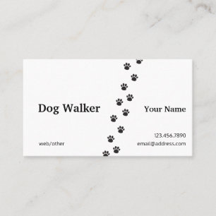 Professional Dog Walker Visitekaartje