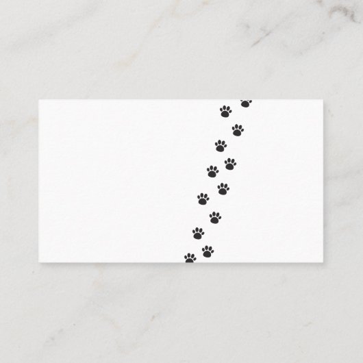 Professional Dog Walker Visitekaartje (Achterkant)