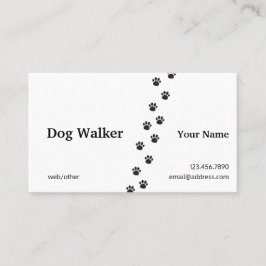 Professional Dog Walker Visitekaartje