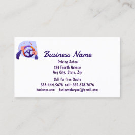 Professional Driving School Instructors  Visitekaartje