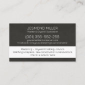 Professional Drywall Plastering Line Art  Visitekaartje (Achterkant)
