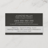 Professional Drywall Plastering Line Art  Visitekaartje (Achterkant)