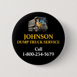 Professional Dump Truck Service Ronde Button 5,7 Cm