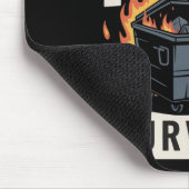 Professional Dumpster Fire Survivor Funny Work Muismat (Hoek)