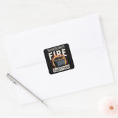 Professional Dumpster Fire Survivor Funny Work  Vierkante Sticker (Envelop)