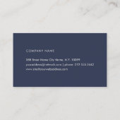 Professional Eenvoudig Ivoire Blue Visitekaartje (Achterkant)