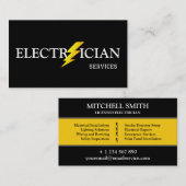 Professional Electrical Contractor - Electrician Visitekaartje (Voorkant / Achterkant)