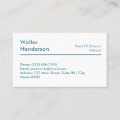 Professional Electrical Engineering White Blue  Visitekaartje (Voorkant)