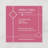 Professional Elegance Square Visitekaartje (Achterkant)