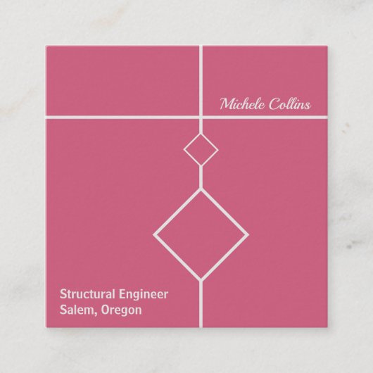 Professional Elegance Square Visitekaartje (Voorkant)