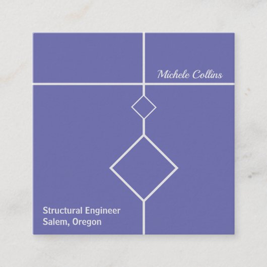 Professional Elegance Square Visitekaartje (Voorkant)