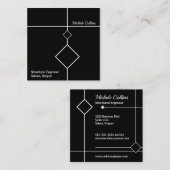 Professional Elegance Square Visitekaartje (Voorkant / Achterkant)