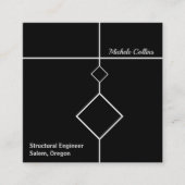 Professional Elegance Square Visitekaartje (Voorkant)