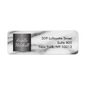 Professional Elegant Alabaster Marble Patroon Etiket (Voorkant)