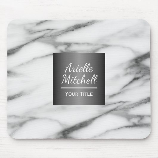 Professional Elegant Alabaster Marble Patroon Muismat (Voorkant)