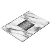 Professional Elegant Alabaster Marble Patroon Notitieboek (Linkerzijde)