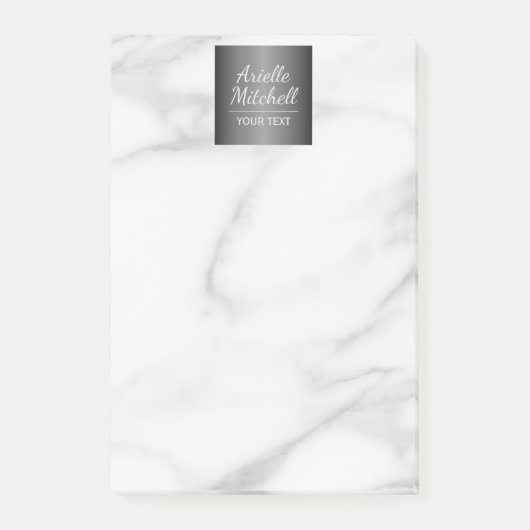 Professional Elegant Alabaster Marble Patroon Post-it® Notes (Voorkant)