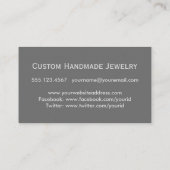 Professional Elegant Alabaster Marble Patroon Visitekaartje (Achterkant)