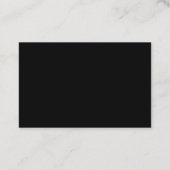 Professional Elegant Black Gold Luxury Plain Chic Visitekaartje (Achterkant)