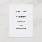 Professional Elegant Bleu de France Square Modern Visitekaartje (Achterkant)