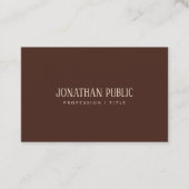 Professional Elegant Brown & Beige Luxury Silk Visitekaartje (Voorkant)