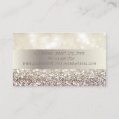 Professional Elegant Chic Bokeh, Stripes Visitekaartje (Achterkant)