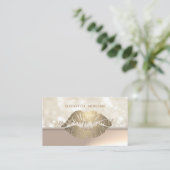 Professional Elegant Chic Bokeh Visitekaartje (Staand voorkant)