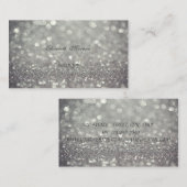 Professional Elegant Chic, Glittery, Bokeh Visitekaartje (Voorkant / Achterkant)