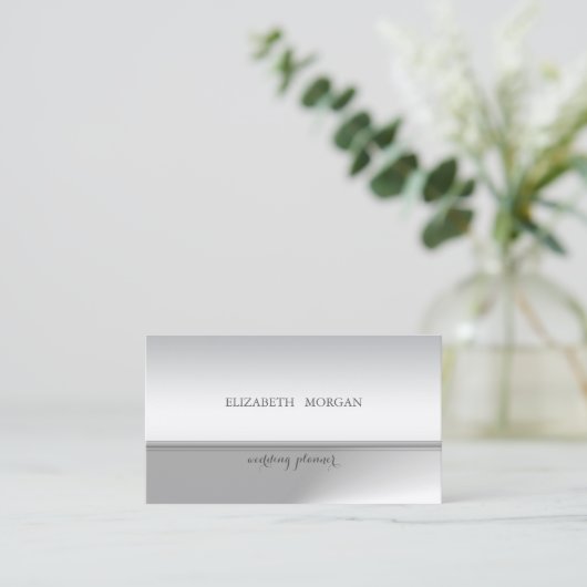 Professional Elegant Chic Glittery Visitekaartje (Staand voorkant)