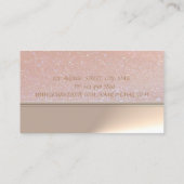 Professional Elegant Chic Glittery Visitekaartje (Achterkant)